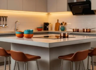 Plaque de cuisson sur îlot central : le guide pour ne pas le regretter