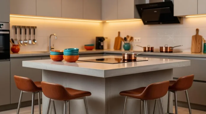 Plaque de cuisson sur îlot central : le guide pour ne pas le regretter