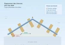 Espacement chevron bac acier : les vrais chiffres pour ne pas se tromper